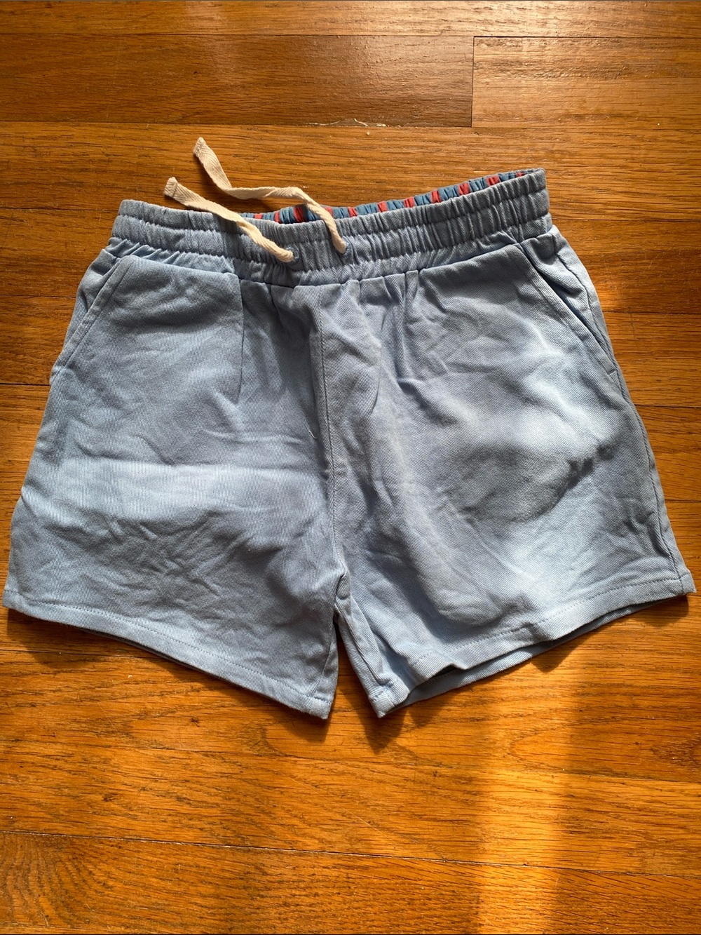 Minnow boys blue chino pull on shorts